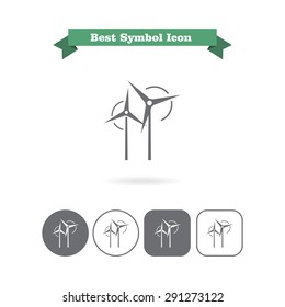 Wind turbines icon