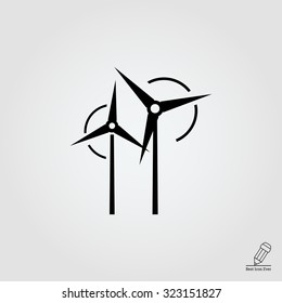 Wind turbines icon