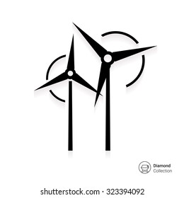Wind turbines icon