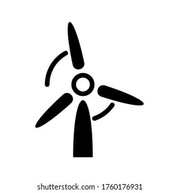 Wind turbines icon or logo isolated sign symbol vector illustration - high quality black style vector icons
