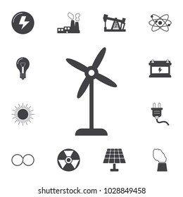 wind turbines icon. Set of energy icons. Premium quality graphic design icons. Signs and symbols collection icons for websites, web design, mobile app on white background