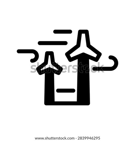 Wind Turbines Icon Vector Symbol Design Illustration