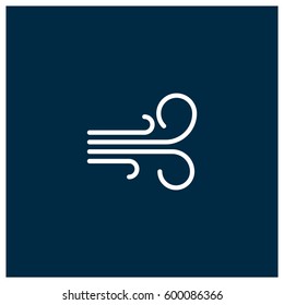 Wind vector icon