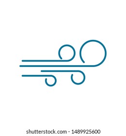 Wind vector icon design illustration template 
