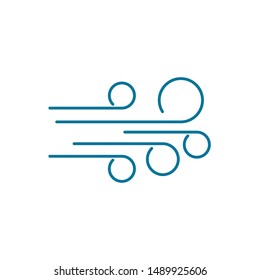 Wind vector icon design illustration template 
