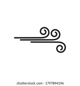 Wind vector icon design illustration template
