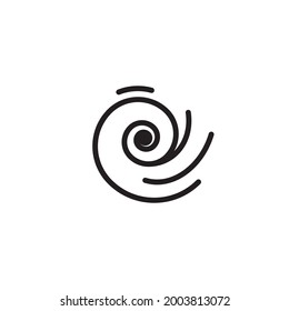 Wind vector icon design illustration template 