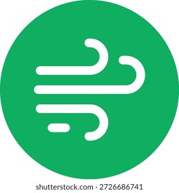 Ilustración de diseño de icono de Vector de viento