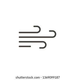 Wind vector icon. Element of weather for mobile concept and web apps illustration. Thin line icon for website design and development. Vector icon