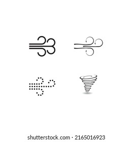 wind vector icon illustration simple design
