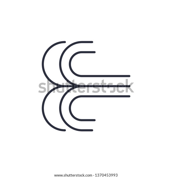 Wind vector icon nature\
symbol. Modern simple flat vector illustration for web site or\
mobile app
