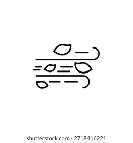 Ícone do vetor de vento. Estilo de linha do ícone do tempo. uso perfeito para logotipo, apresentação, site e muito mais.