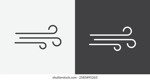 Wind vector icons collection graphic designs for ui designs