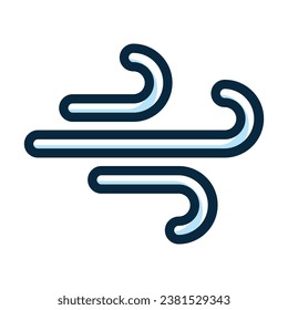 Wind Vector Thick Line Filled Dark Colors Icons For Personal And Commercial Use.
