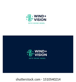 Wind Vision Simple and Clean Logo Template sign icon