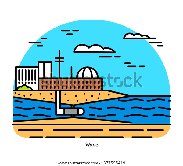 wave power logo clipart