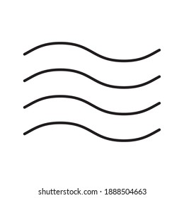wind waves weather line style icon vector illustration design