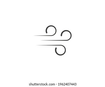 Wind, weather energy, flat icon. Vector illustration.