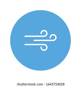 wind weather icon sign vector