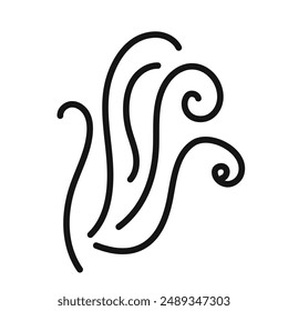 Wind whirl logo sign vector outline
