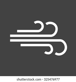 Wind, windy, cold weather icon vector image. Can also be used for weather and metcons. Suitable for use on web apps, mobile apps and print media.