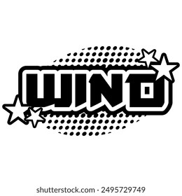 Wind Y2K Clothing Logo Patch Apparel Fashion Vector Design K4