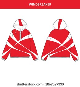 Windbreaker Full Color Fashion Design for Commercial Use 