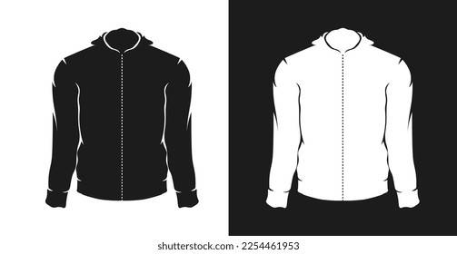 windbreaker jacket mockup cartoon illustration