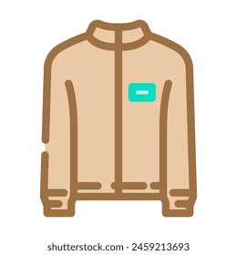 windbreakers streetwear cloth fashion color icon vector. windbreakers streetwear cloth fashion sign. isolated symbol illustration