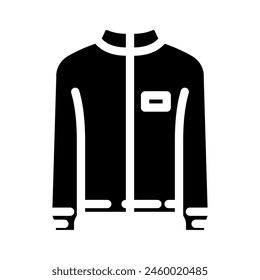 windbreakers streetwear cloth fashion glyph icon vector. windbreakers streetwear cloth fashion sign. isolated symbol illustration