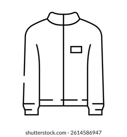 windbreakers streetwear cloth fashion line icon vector. windbreakers streetwear cloth fashion sign. isolated contour symbol black illustration