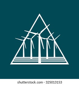 windfar logo symbol of a wind power station