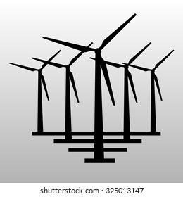 windfarm symbol of a wind power station