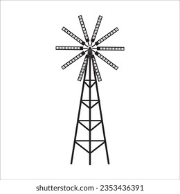 WINDFIELD ICON VECTOR ILLUSTRATION SYMBOL DESIGN