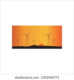 WINDFIELD-SYMBOL-DESIGN FÜR VEKTORGRAFIK