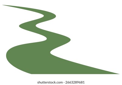 Ilustração de vetor de caminho de contorno. Caminho para o conceito de sucesso