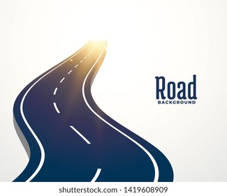 winding road curve path background