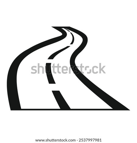 Image, Stock Photo road to nowhere | road to the moroccan hinterland
