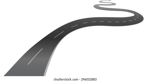 winding road highway background vector illustration