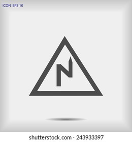 winding road icon