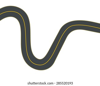 winding road illustration