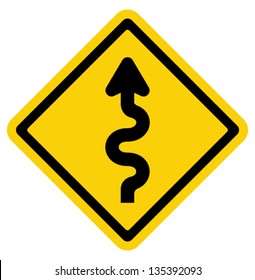 Winding Road Sign