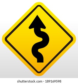 Winding Road Sign 