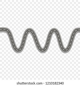 Winding road way