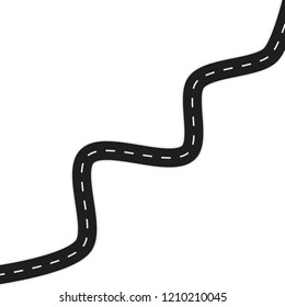 Winding road way