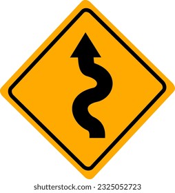 Señal de la carretera de siniestro. Diseño vectorial reemplazable.