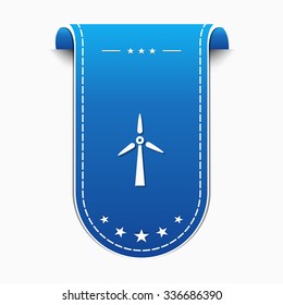 Windmil blue Vector Icon Design