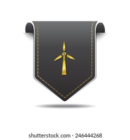 Windmil golden Vector Icon Design