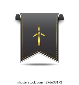 Windmil golden Vector Icon Design