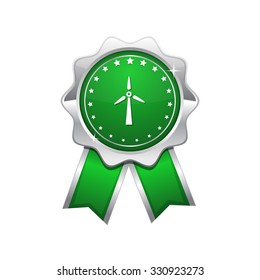 Windmil Green Vector Icon Design